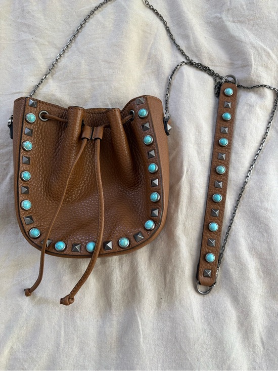 Valentino Garavani Handbags - Valentino cross body brown leather purse